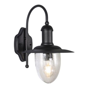 Lauko sieninis šviestuvas TALISA 1xE27/60W/230V IP44 juoda