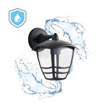 Lauko sieninis šviestuvas TEVIO KD 1xE27/60W/230V IP54 juoda