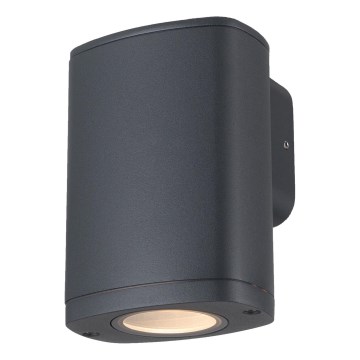 Lauko sieninis šviestuvas ZEVI 1xGU10/10W/230V IP54 antracitas