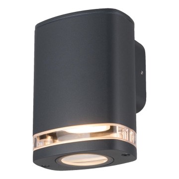 Lauko sieninis šviestuvas ZEVI 1xGU10/10W/230V IP54 antracitas