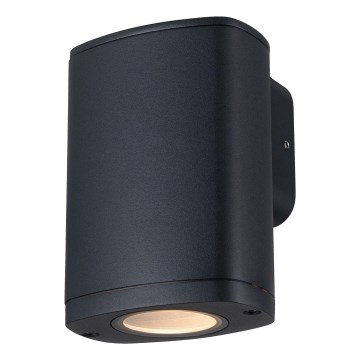 Lauko sieninis šviestuvas ZEVI 1xGU10/10W/230V IP54 juoda