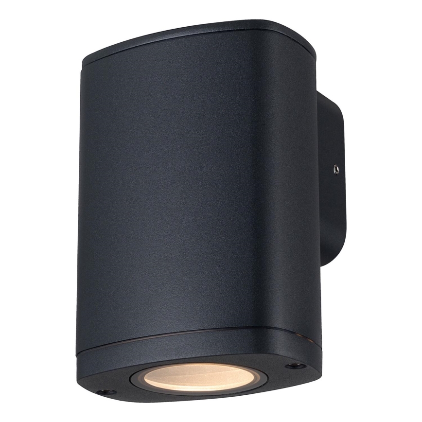 Lauko sieninis šviestuvas ZEVI 1xGU10/10W/230V IP54 juoda