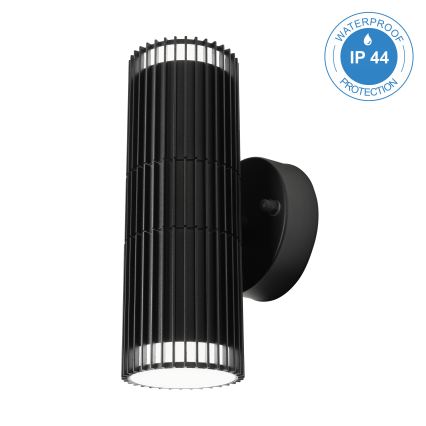 Lauko sieninis taškinis šviestuvas LANTHEA 2xGU10/11W/230V IP44 juodas