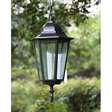 Lauko sietynas 1xE27/20W/230V IP43 juoda