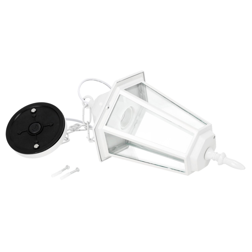 Lauko sietynas, kabinamas ant grandinės 1xE27/60W/230V IP44 balta