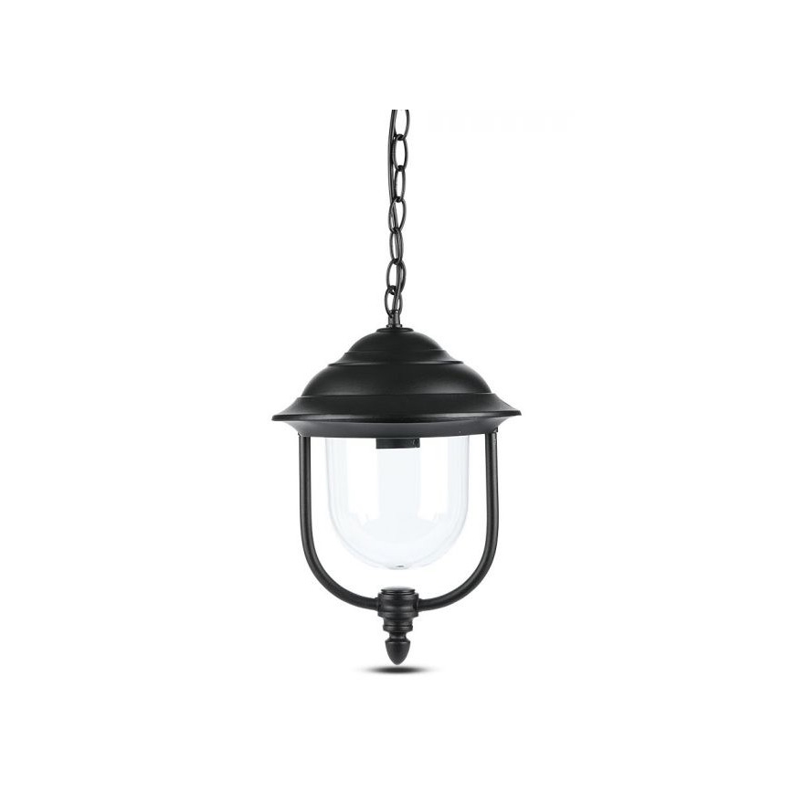 Lauko sietynas, kabinamas ant grandinės 1xE27/60W/230V IP44 juoda