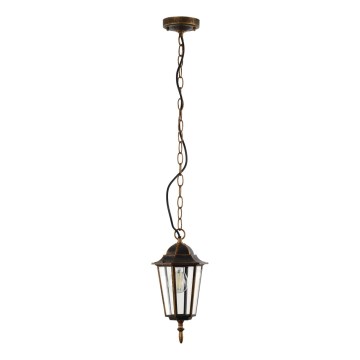 Lauko sietynas, kabinamas ant grandinės ARRAIA 1xE27/15W/230V IP44 bronzinė patina