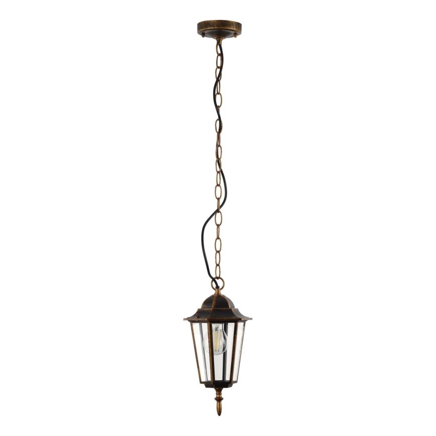 Lauko sietynas, kabinamas ant grandinės ARRAIA 1xE27/15W/230V IP44 bronzinė patina