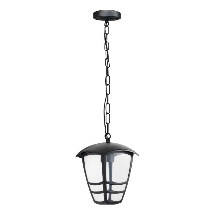 Lauko sietynas, kabinamas ant grandinės TEVIO 1xE27/60W/230V IP54 juoda