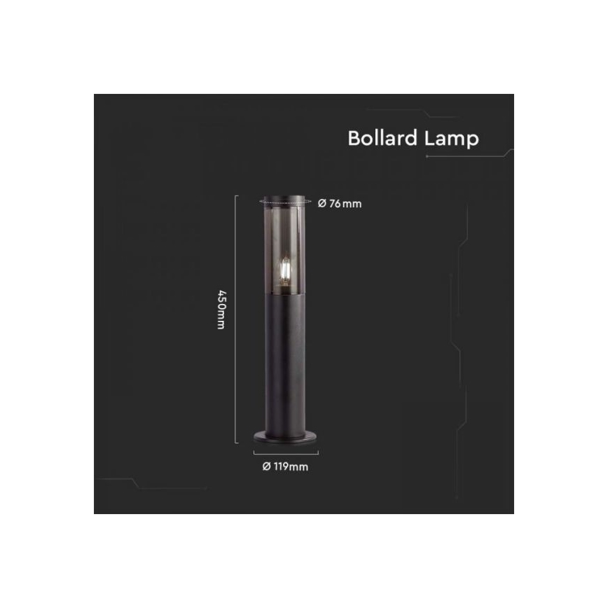 Lauko šviestuvas 1xE27/18W/230V IP44 45 cm