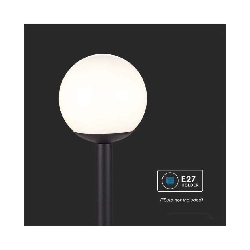 Lauko šviestuvas 1xE27/60W/230V IP44 97 cm juoda