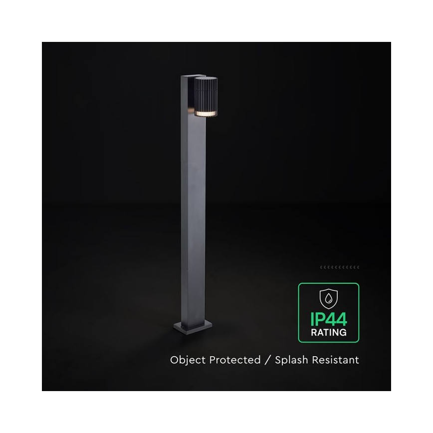 Lauko šviestuvas 1xGU10/10W/230V IP44 80 cm juodas