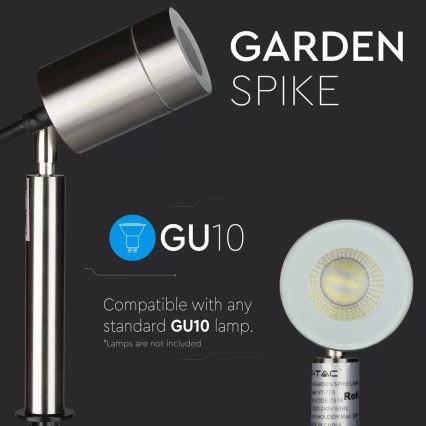 Lauko šviestuvas 1xGU10/35W/230V IP44