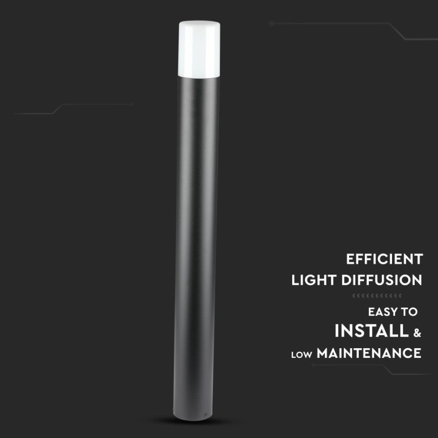 Lauko šviestuvas 1xGU10/35W/230V IP54 80 cm juoda