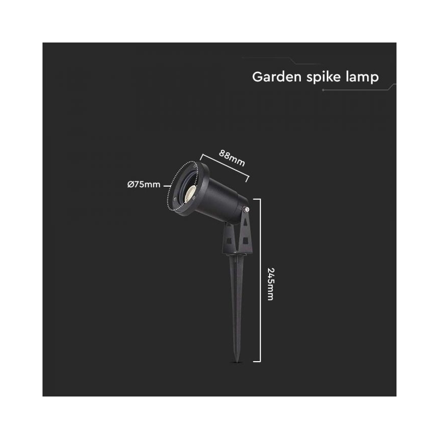 Lauko šviestuvas 1xGU10/35W/230V IP65