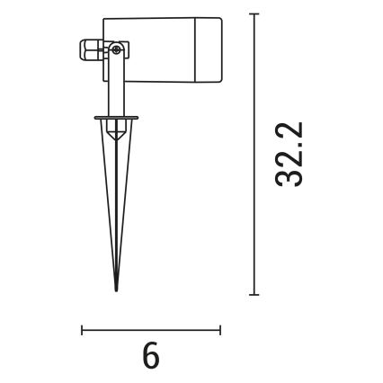 Lauko šviestuvas 1xGU10/5W/230V IP65 balta