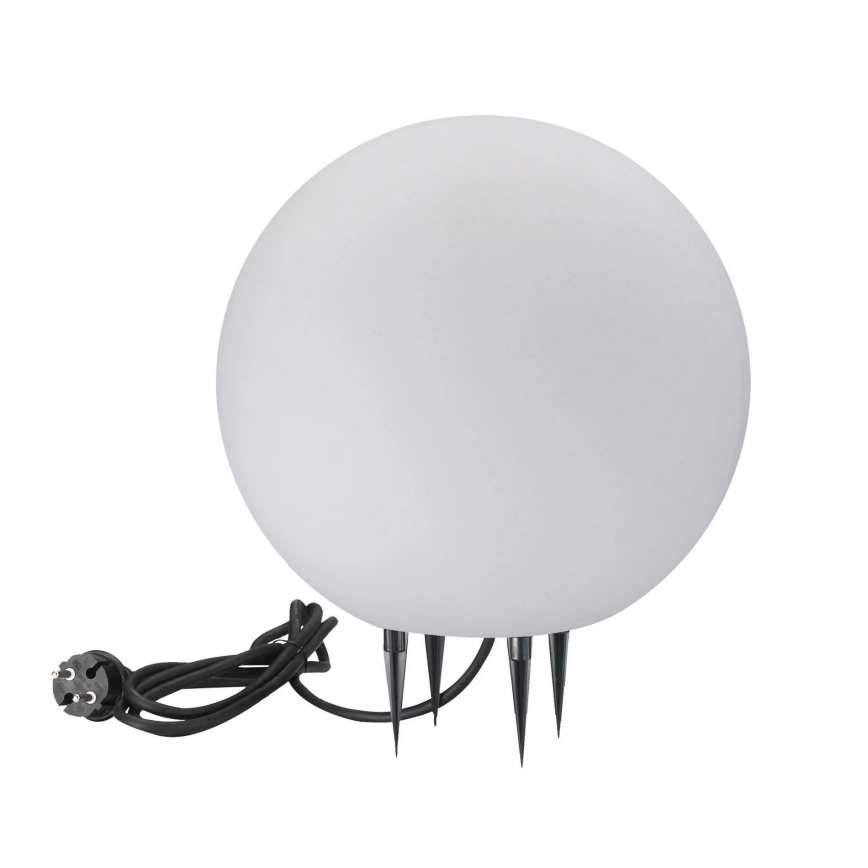Lauko šviestuvas ARGENTO 1xE27/15W/230V diametras 30 cm IP65 balta
