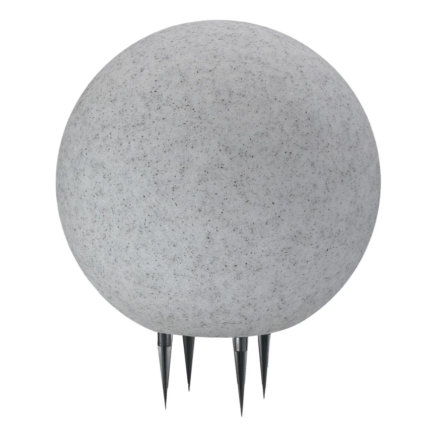 Lauko šviestuvas ARGENTO 1xE27/15W/230V diametras 30 cm IP65 pilka