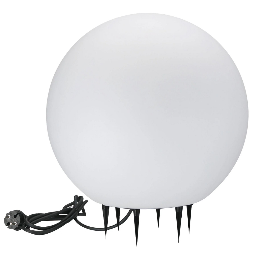 Lauko šviestuvas ARGENTO 1xE27/15W/230V diametras 50 cm IP65 balta