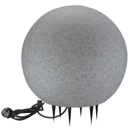 Lauko šviestuvas ARGENTO 1xE27/15W/230V diametras 50 cm IP65 pilka