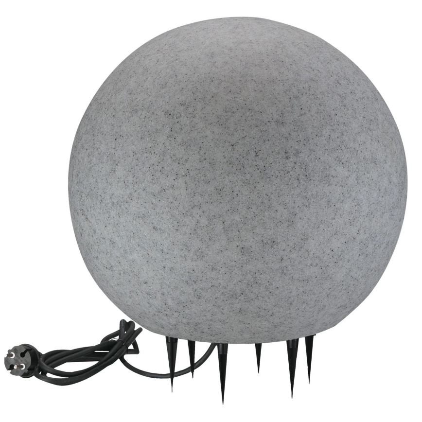 Lauko šviestuvas ARGENTO 1xE27/15W/230V diametras 50 cm IP65 pilka