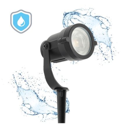 Lauko šviestuvas BLAKE UNO 1xGU10/35W/230V IP65 juodas