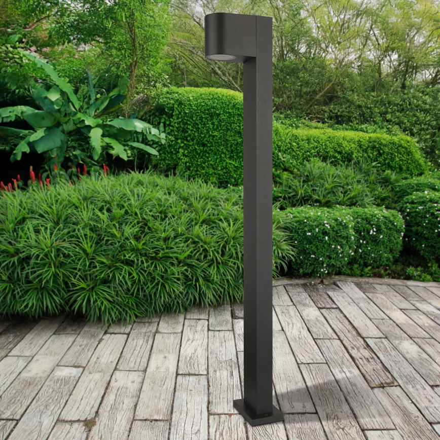 Lauko šviestuvas BOSTON 1xGU10/10W/230V 80 cm IP54 juoda