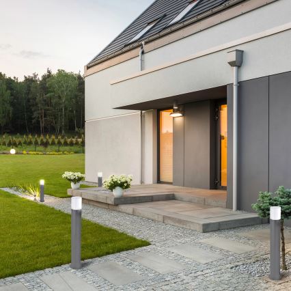 Lauko šviestuvas DALLAS 1xE27/12W/230V IP44 60 cm antracito spalvos