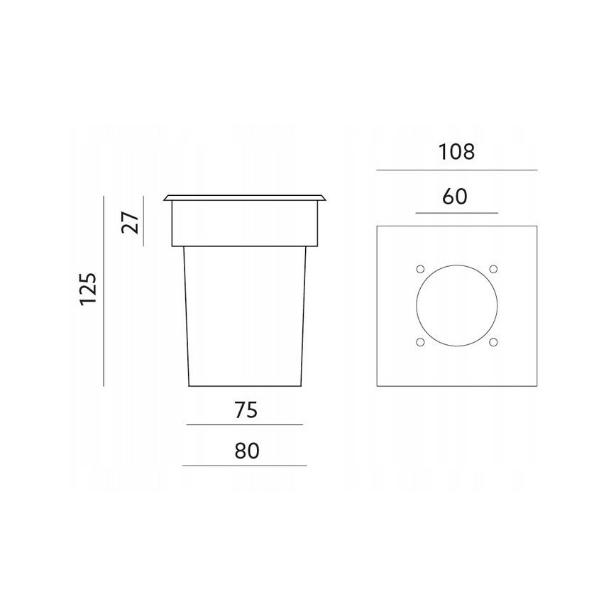 Lauko įvažiavimo šviestuvas ENTRADA1 1xGU10/50W/230V IP65