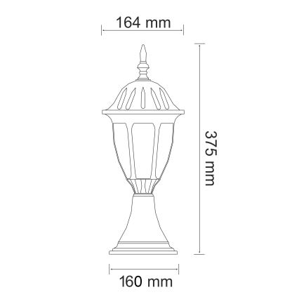 Lauko šviestuvas FLORENCJA 1xE27/20W/230V IP43