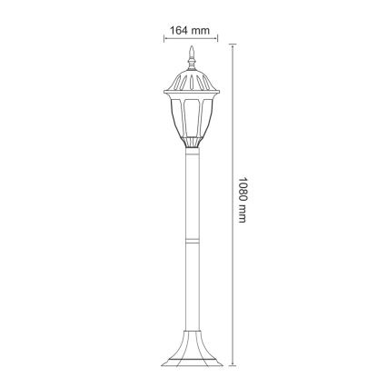 Lauko šviestuvas FLORENCJA 1xE27/20W/230V IP43