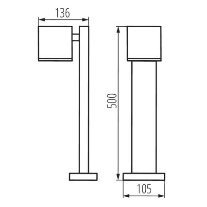 Lauko šviestuvas GORI 1xGU10/35W/230V IP44