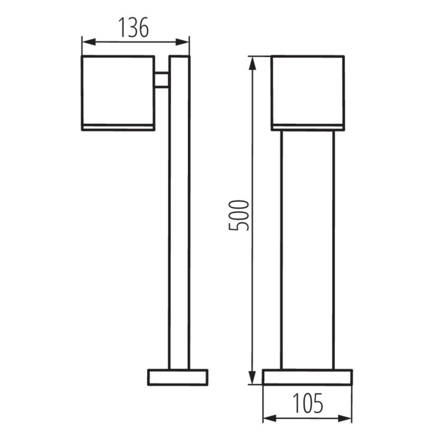 Lauko šviestuvas GORI 1xGU10/35W/230V IP44