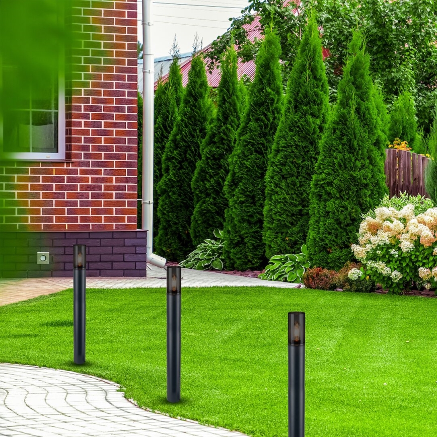 Lauko šviestuvas HARLEM 1xE27/60W/230V 80 cm IP44 juoda
