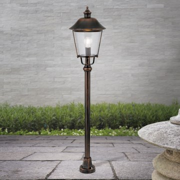 Lauko šviestuvas KENZO 1xE27/100W/230V IP44 bronza/patina