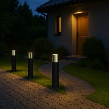 Lauko šviestuvas KUUSAMO 1xE27/20W/230V 44 cm IP54 grafitas