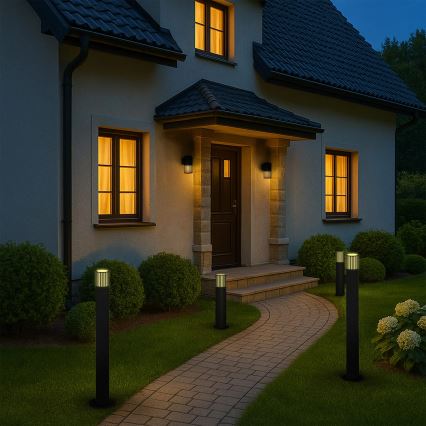 Lauko šviestuvas KUUSAMO 1xE27/20W/230V 74 cm IP54 antracitas