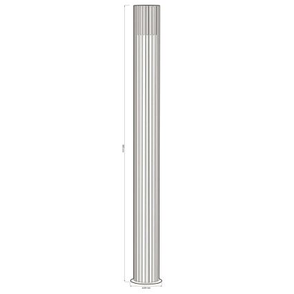 Lauko šviestuvas KUUSAMO 1xE27/20W/230V 74 cm IP54 antracitas