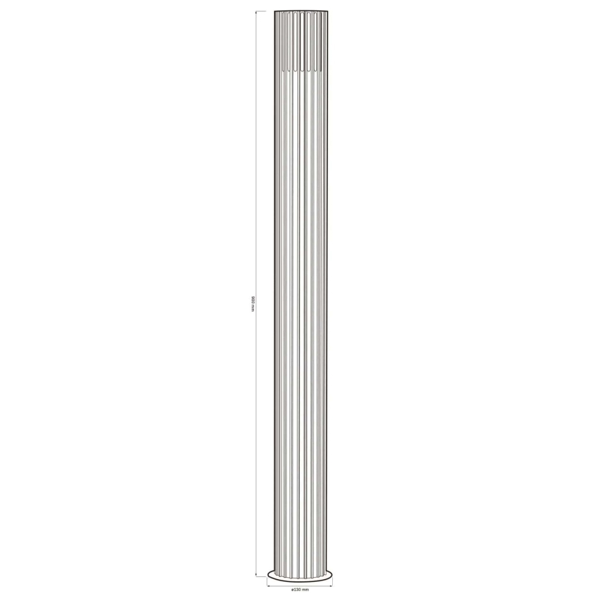 Lauko šviestuvas KUUSAMO 1xE27/20W/230V 74 cm IP54 antracitas