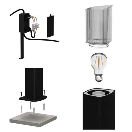 Lauko šviestuvas LANA 1xE27/25W/230V IP54 45 cm