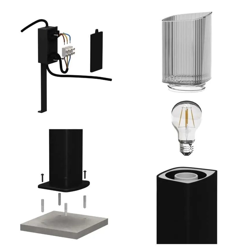 Lauko šviestuvas LANA 1xE27/25W/230V IP54 45 cm