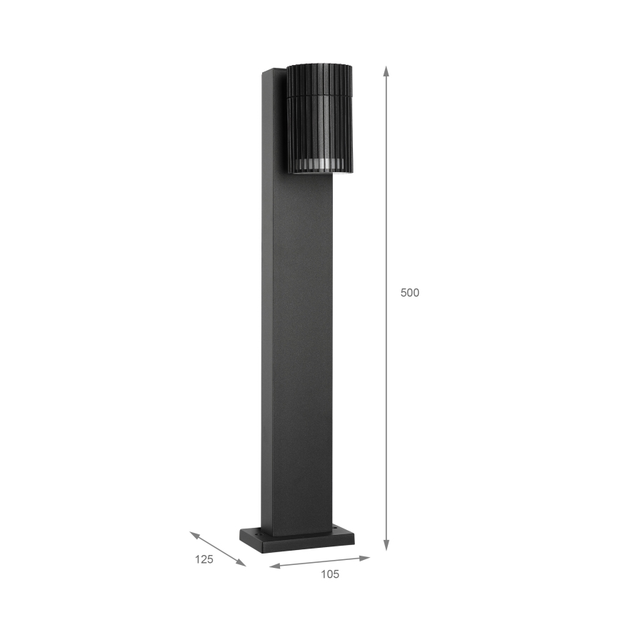 Lauko šviestuvas LANTHEA 1xGU10/11W/230V IP44 50 cm juodas