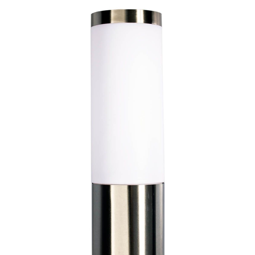 Lauko šviestuvas LIVIA 1xE27/10W/230V 45 cm IP44 sidabrinis