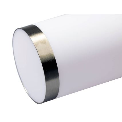 Lauko šviestuvas LIVIA 1xE27/10W/230V 45 cm IP44 sidabrinis