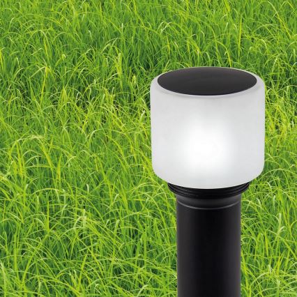 Lauko šviestuvas MADRID, 1 x E27, 12 W, 230 V, 40 cm, IP44, juodas