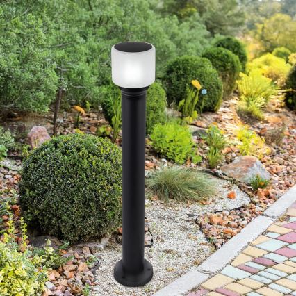 Lauko šviestuvas MADRID 1xE27/12W/230V 80 cm IP44 juodas