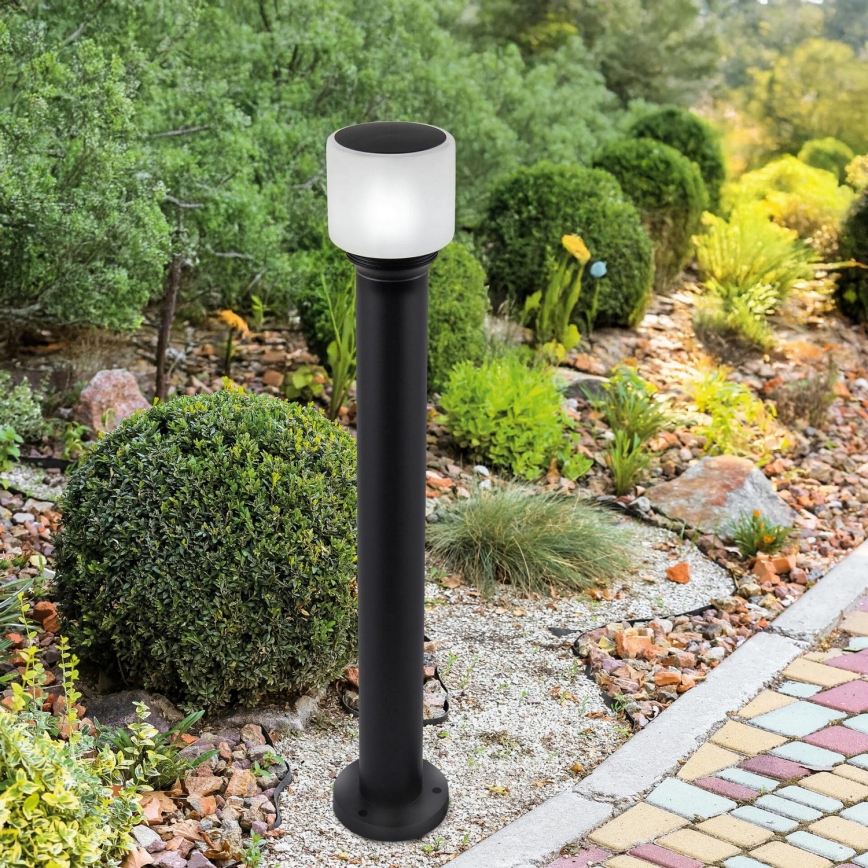 Lauko šviestuvas MADRID 1xE27/12W/230V 80 cm IP44 juodas