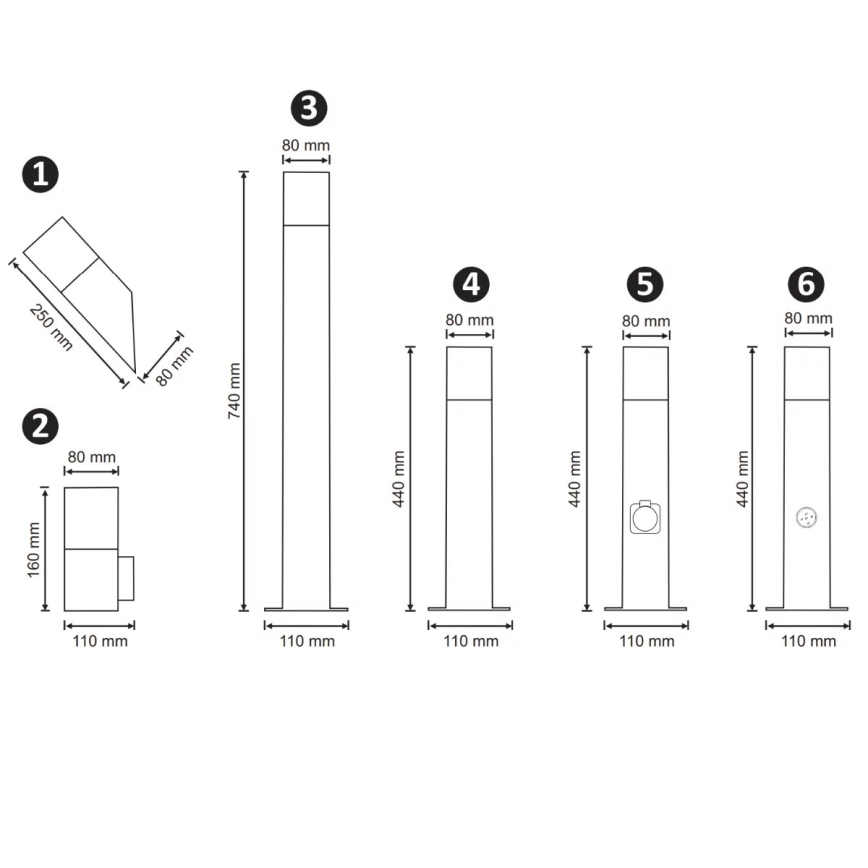 Lauko šviestuvas NEW YORK 1xE27/40W/230V IP44 antracitas
