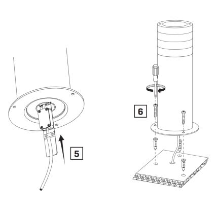 Lauko šviestuvas RINO 1xE27/12W/230V IP54 44 cm juoda