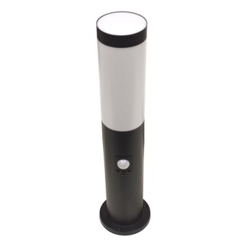 Lauko šviestuvas su jutikliu LOPPA 1xE27/60W/230V 45 cm IP44, juodas